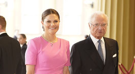 Britain Royal Švédska korunná princezná Victoria a jej otec kráľ Carl Gustaf 