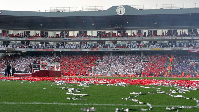 Jedným zo symbolov Highbury boli klasické...