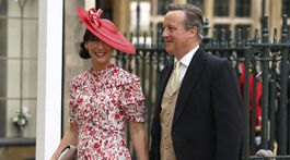 Bývalý britský premiér David Cameron a jeho manželka Samantha