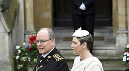 Monacký knieža Albert a jeho manželka - princezná Charlene
