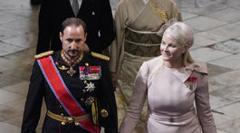 Nórsky korunný princ Haakon a korunná princezná Mette Marit