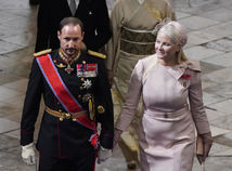 Nórsky korunný princ Haakon a korunná princezná Mette Marit