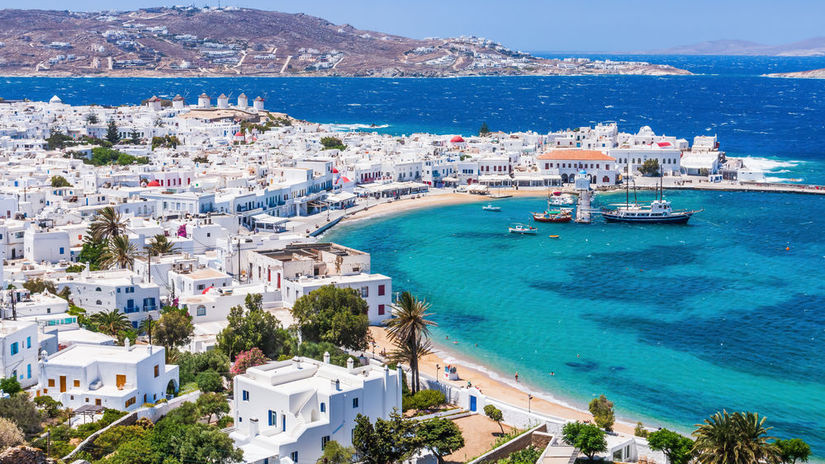 Mykonos, Grèce.