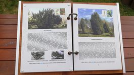 exteriérová kniha, arborétum, Zvolen
