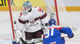 Lotyšsko MS2023 Hokej B Slovensko Lotyšsko
