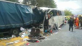 SR nehoda diaľnica D2 kamión autobus BAX