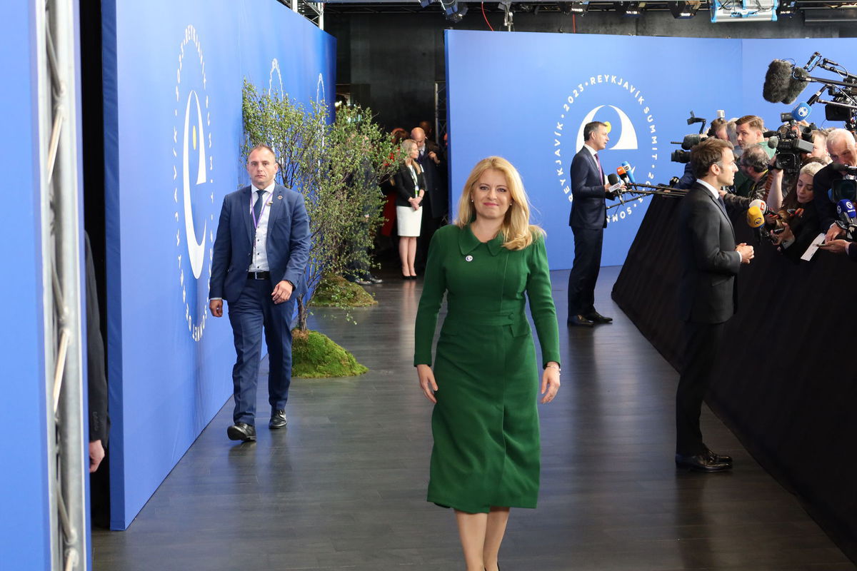 Prezidentka SR Zuzana Čaputová prichádza na...