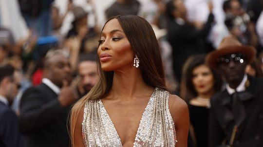 Supermodelka Naomi Campbell na festiwalu filmowym...