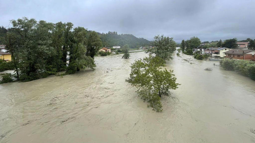 taliansko, povodeň, záplavy, rieka