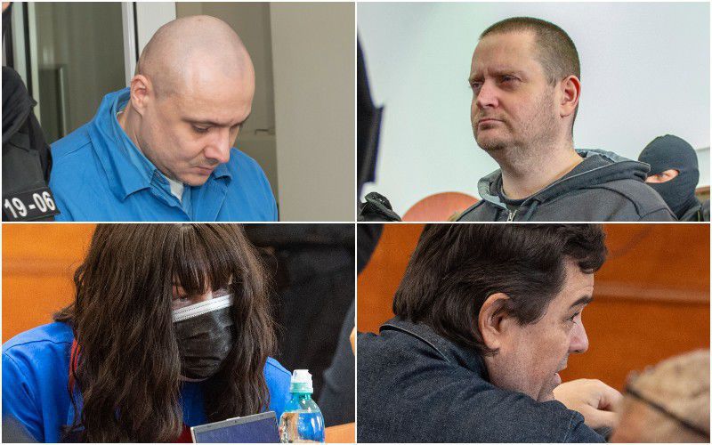 (Hore zľava) Tomáš Szabó, Miroslav Marček,...