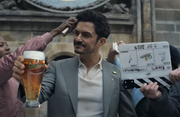 Hollywoodsky herec Orlando Bloom v reklame na...