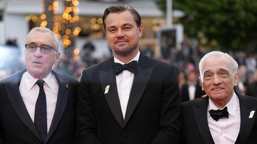 Herec Robert De Niro (vľavo), herec Leonardo...