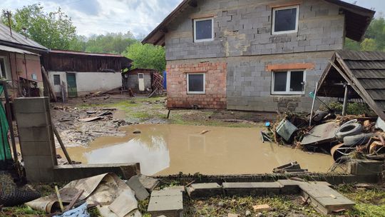 Časť Vlkovo tesne po búrke. 