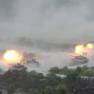 vojenské cvičenie Južnej Kórei a Ameriky, tanky K-2 