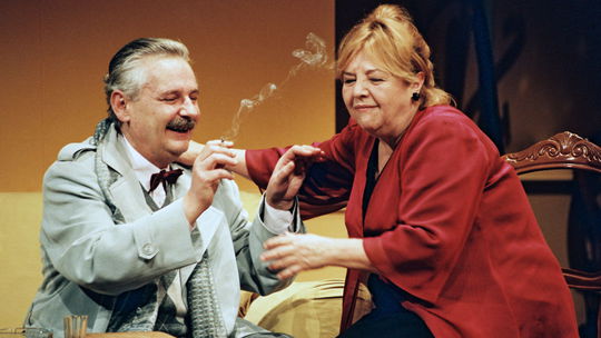 Juraj Slezáček a Eva Krížiková v inscenácii...