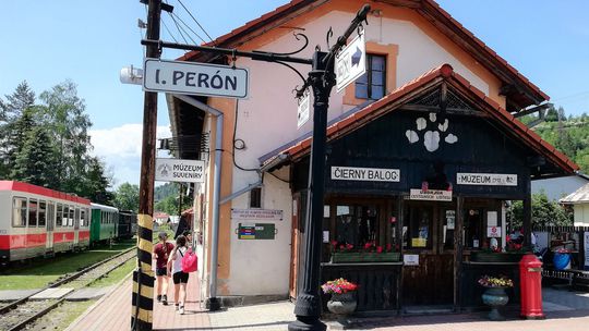 Stanica Čiernohronskej železnice v Čiernom Balogu.
