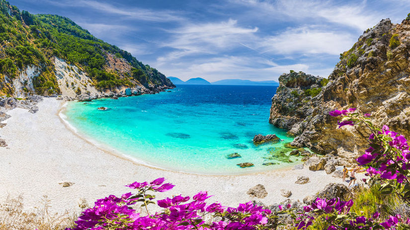 Lefkada, Grécko, ostrov, pláž, Iónske more,...