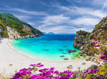 Lefkada, Grécko, ostrov, pláž, Iónske more, dovolenka, cestovanie