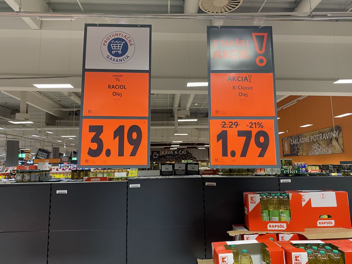 Kaufland, ceny oleja
