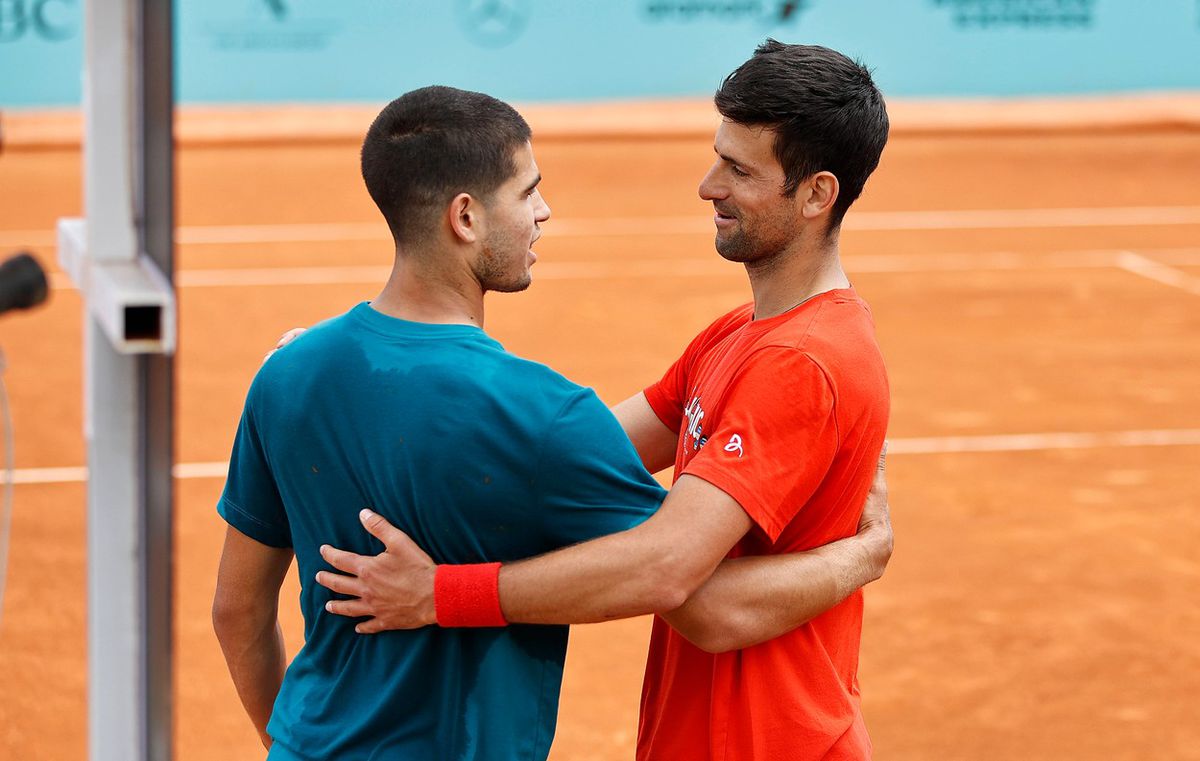 Novak Djokovič a Carlos Alcaraz.