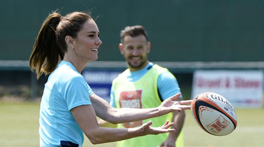 Princezná Kate prišla podporiť členov rugby...