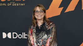 Herečka Karen Allen na premiére filmu Indiana...
