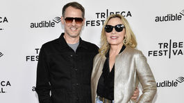 Kim Cattrall a jej partner Russell Thomas