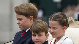 Zľava: princ George, princ Louis a princezná Charlotte