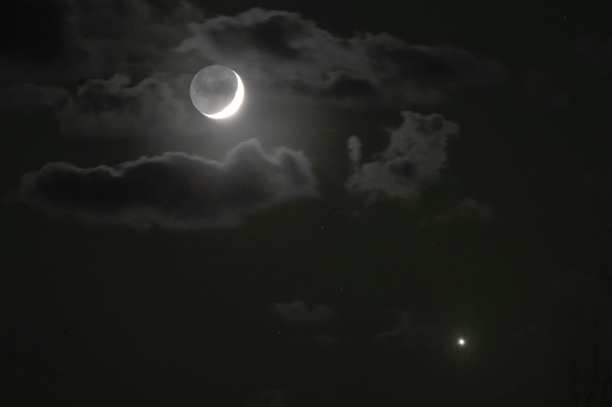 Russia Moon and Venus