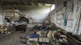 Ukrajinskí vojaci 68. zásahovej brigády Oleksa...