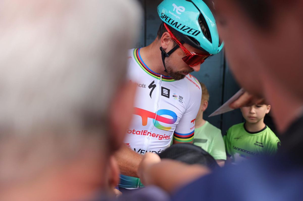 Peter Sagan na národnom šampionáte v Tlmačoch.