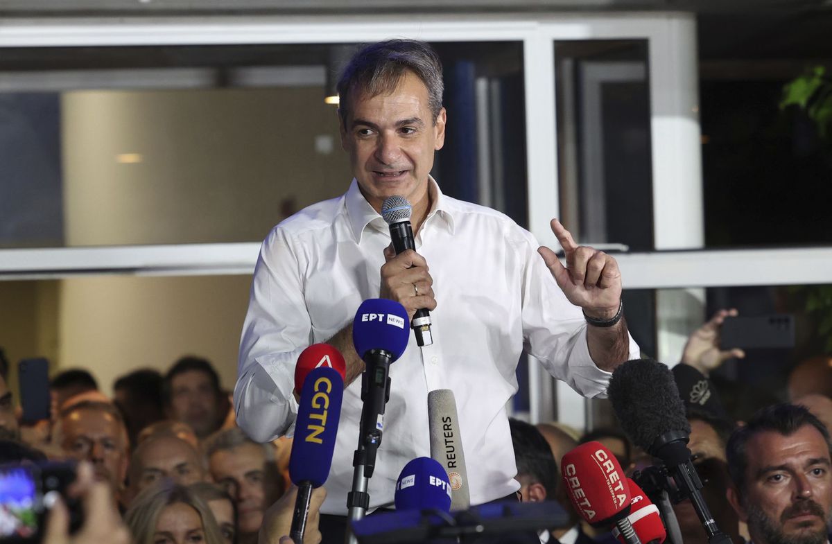 Líder gréckych konzervatívcov Kyriakos...