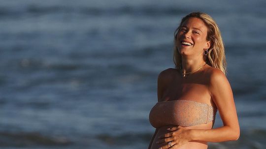 Talianska športová moderátorka Diletta Leotta,...