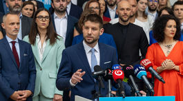 Michal Šimečka, Progresívne Slovensko, kandidátka, predstavenie, Michal Truban, Lucia Plaváková, Štefan Kiss, Ivan Štefunko, Zora Jaurová, Oskar Dvořák, Simona Petrík