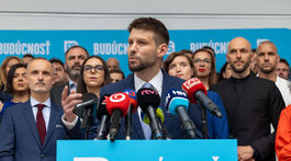 Michal Šimečka, Progresívne Slovensko, kandidátka, predstavenie, Michal Truban, Lucia Plaváková, Štefan Kiss, Ivan Štefunko, Zora Jaurová, Oskar Dvořák, Simona Petrík