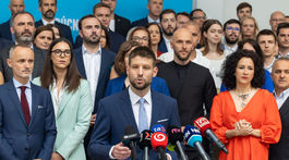 Michal Šimečka, Progresívne Slovensko, kandidátka, predstavenie, Michal Truban, Lucia Plaváková, Štefan Kiss, Ivan Štefunko, Zora Jaurová, Oskar Dvořák, Simona Petrík