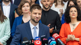 Michal Šimečka, Progresívne Slovensko, kandidátka, predstavenie, Michal Truban, Lucia Plaváková, Štefan Kiss, Ivan Štefunko, Zora Jaurová, Oskar Dvořák, Simona Petrík