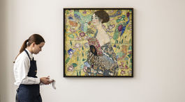 Dáma s vejárom / Gustav Klimt /