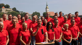 Hlas - SD, kandidáti, Peter Pellegrini, Richard Raši, Zuzana Dolinková, Denisa Saková, Peter Žiga