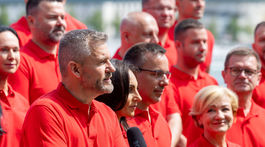 Hlas - SD, kandidáti, Peter Pellegrini, Richard Raši, Zuzana Dolinková, Denisa Saková, Peter Žiga