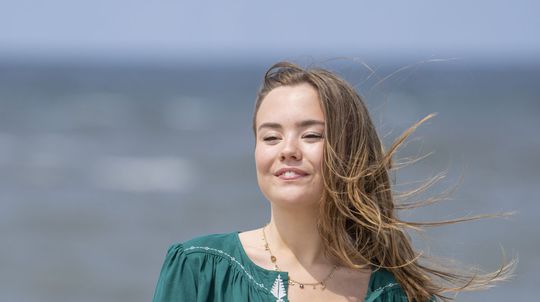 Holandská princezná Ariane pózuje fotografom...