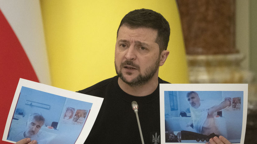 Ukrajinský prezident Volodymyr Zelenskyj...