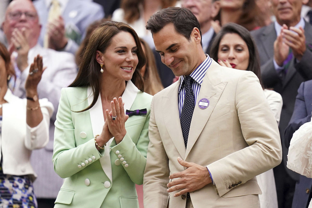 Roger Federer a princezná Kate 