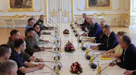 Bratislavský hrad, Boris Kollár, Volodymyr Zelenskyj, dostál, kozelová, Pčolinský, valášek