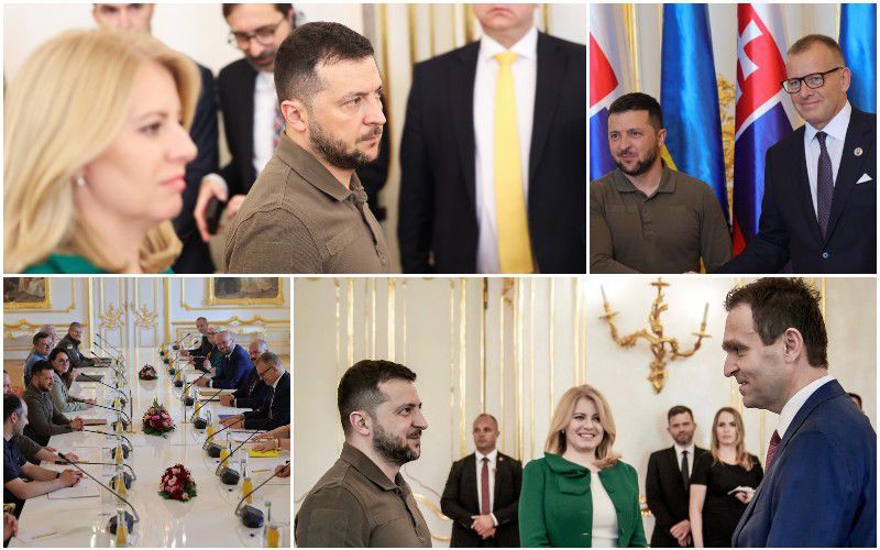 koláž, zelenskyj, kollár, čaputová, ódor