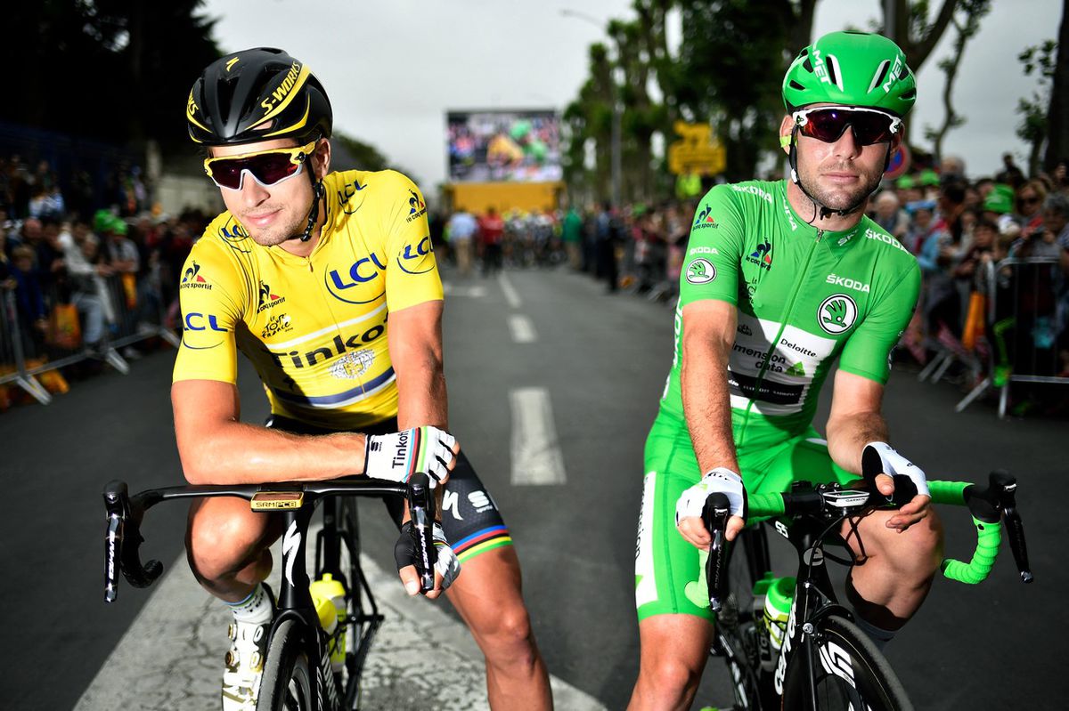 Peter Sagan a Mark Cavendish na Tour de France...