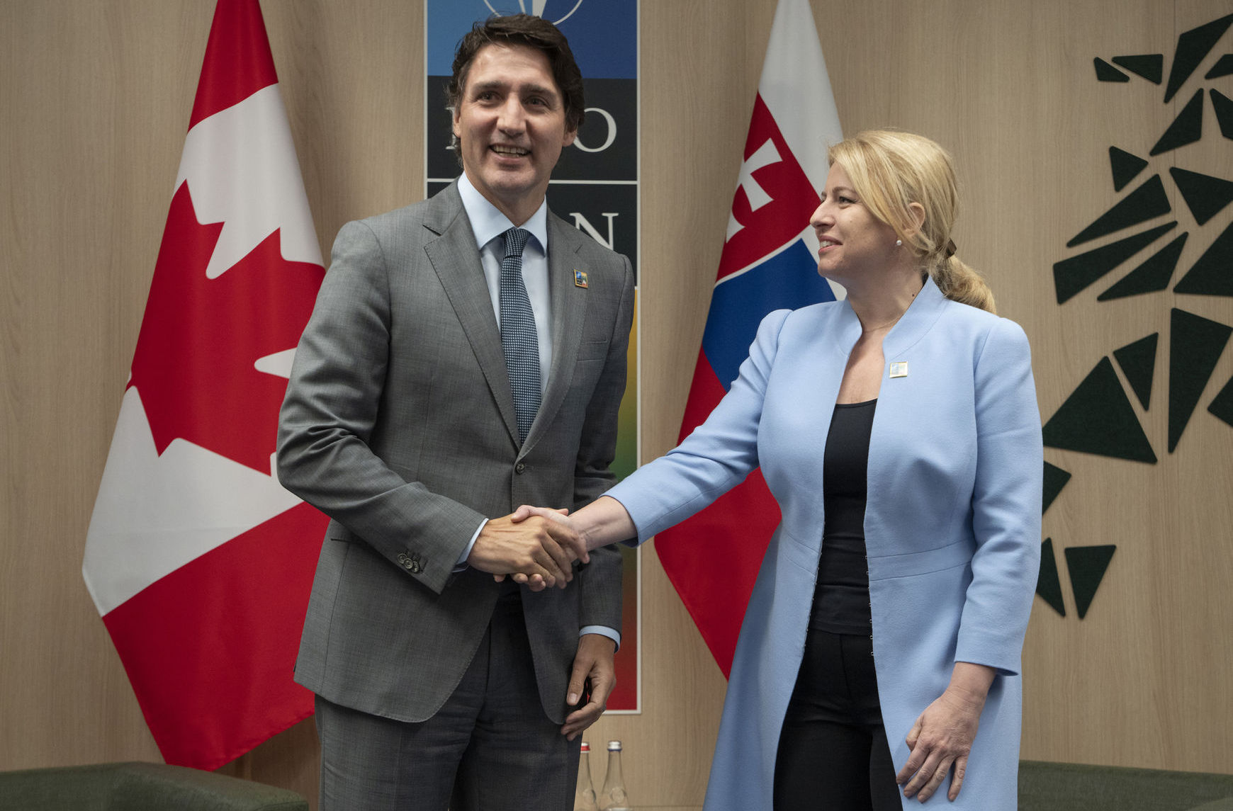 Sovenská prezidentka Zuzana Čaputová a kanadský...