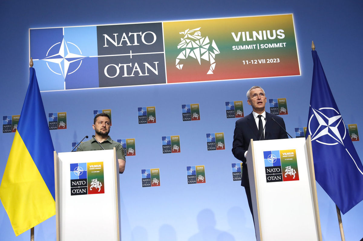 Ukrajinský prezident Volodymyr Zelenskyj...