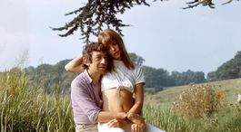 L'actrice Jane Birkin et le chanteur Serge Gainsbourg...