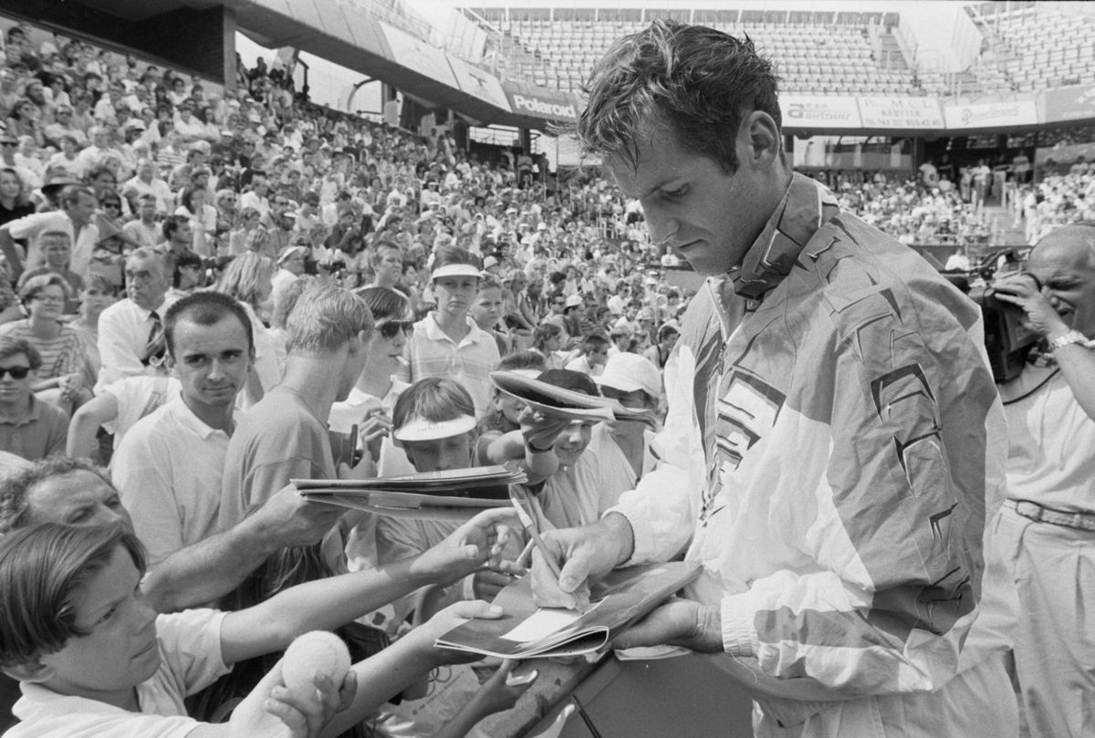 Karel Nováček na Škoda Czech Open v Prahe 1992...